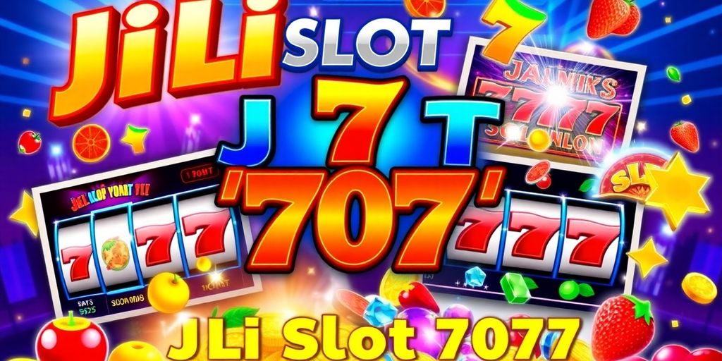 Colorful JILI Slot 777 gaming visuals and spinning reels.